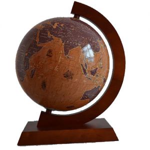 Globus Zachem podświetlany stylizowany Żaglowce, 32cm